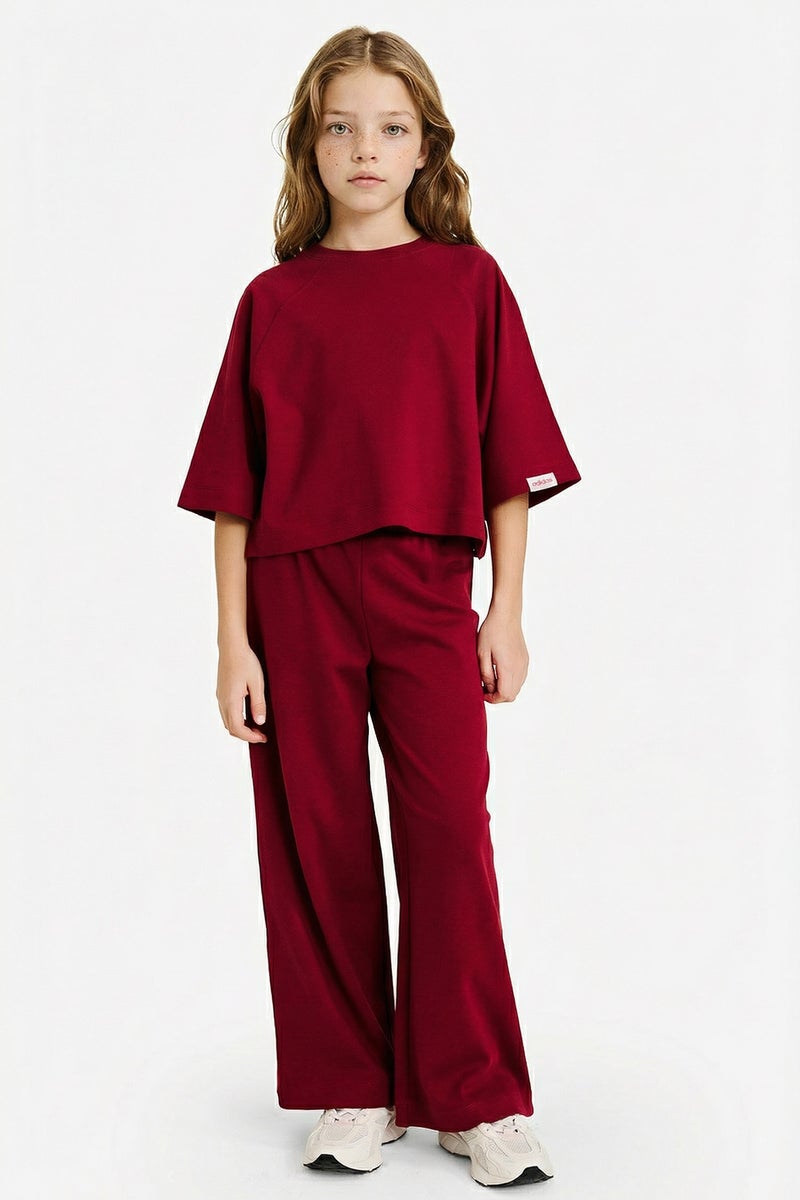 DeFacto Red Girl Girl 2 Piece Set Casual - Image 1